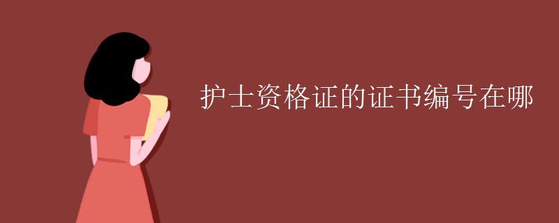 護士資格證的證書編號在哪